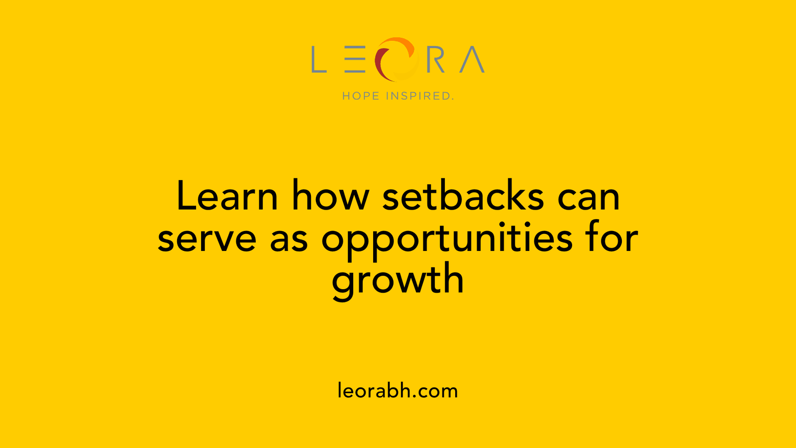 Learn how setbacks can serve as opportunities for growth